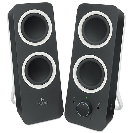 Logitech Midnight Black Z200 Multimedia Speaker - 10 Watts Integrated