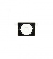 Apple iPhone 4s Home Button White with Rubber Gasket Holder