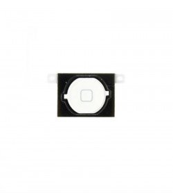 Apple iPhone 4s Home Button White with Rubber Gasket Holder