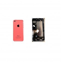 Apple iPhone 5C Pink Orange Back Housing Frame Assembly with Attached Cables