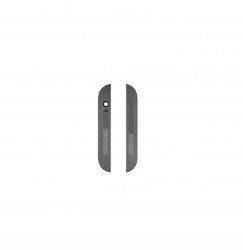 HTC One M8 Top Bottom Front Bezel cover Lid Black Gray