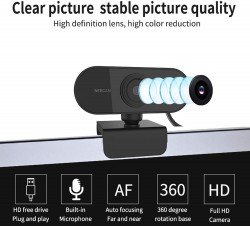 Full HD 1080P Webcam USB Mini Computer Camera Built-in Microphone